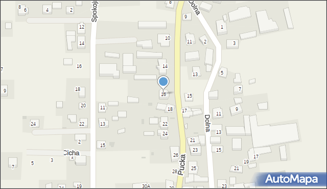 Smolno, Pucka, 16, mapa Smolno