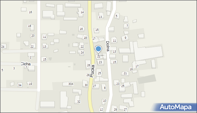 Smolno, Pucka, 21, mapa Smolno