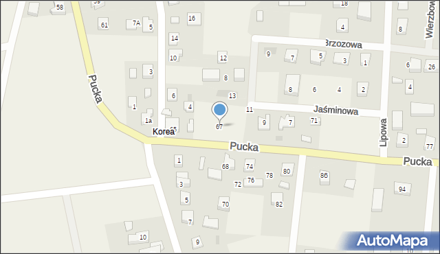 Smolno, Pucka, 67, mapa Smolno