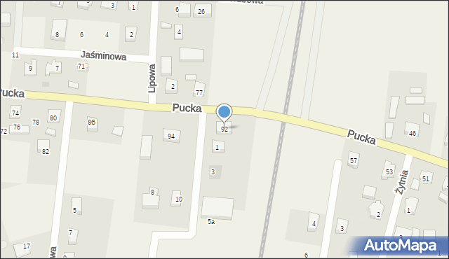 Smolno, Pucka, 92, mapa Smolno