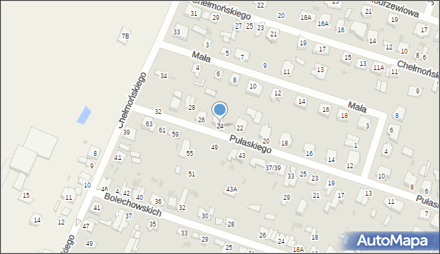 Sochaczew, Pułaskiego Kazimierza, gen., 24, mapa Sochaczew