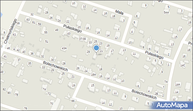 Sochaczew, Pułaskiego Kazimierza, gen., 25A, mapa Sochaczew