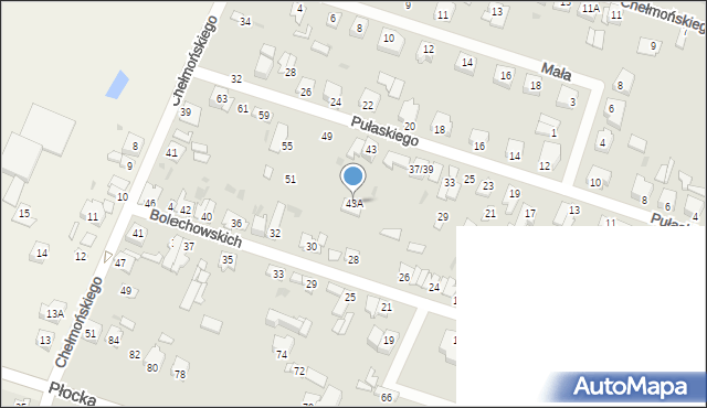 Sochaczew, Pułaskiego Kazimierza, gen., 43A, mapa Sochaczew