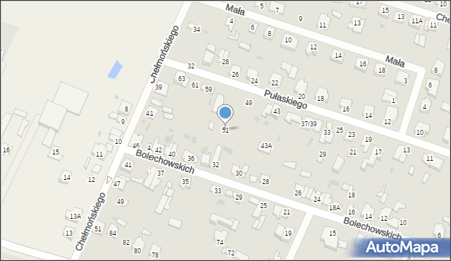 Sochaczew, Pułaskiego Kazimierza, gen., 51, mapa Sochaczew