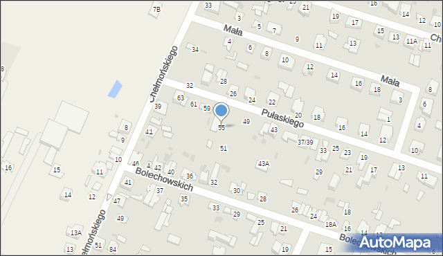 Sochaczew, Pułaskiego Kazimierza, gen., 55, mapa Sochaczew