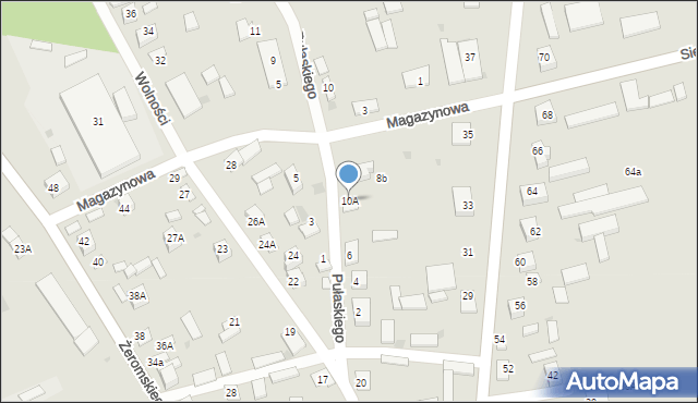 Sochocin, Pułaskiego, 10A, mapa Sochocin
