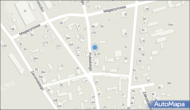 Sochocin, Pułaskiego, 4, mapa Sochocin