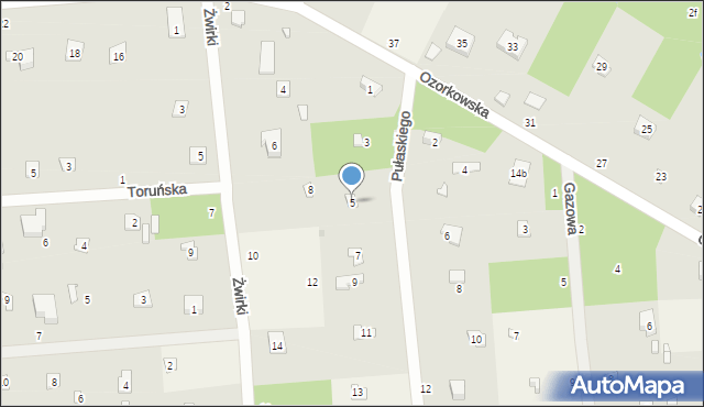 Sokolniki-Las, Pułaskiego, 5, mapa Sokolniki-Las