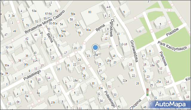 Sopot, Pułaskiego Kazimierza, gen., 23a, mapa Sopotu