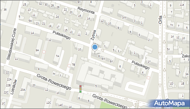 Sosnowiec, Pułaskiego Kazimierza, gen., 8/I, mapa Sosnowca