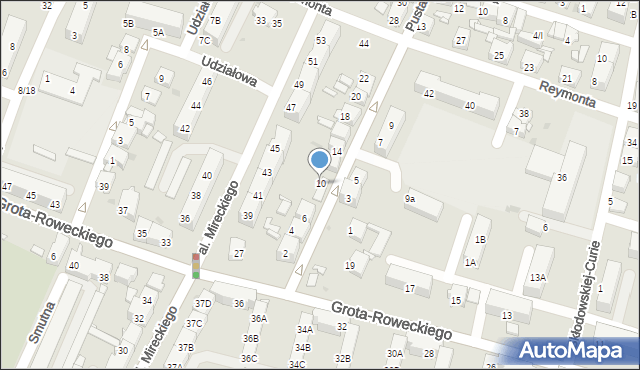Sosnowiec, Pusta, 10, mapa Sosnowca