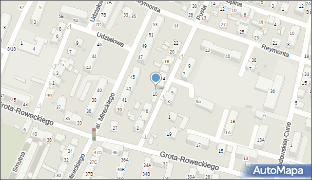 Sosnowiec, Pusta, 12, mapa Sosnowca