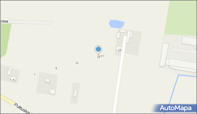 Strachówko, Pułtuska, 13, mapa Strachówko