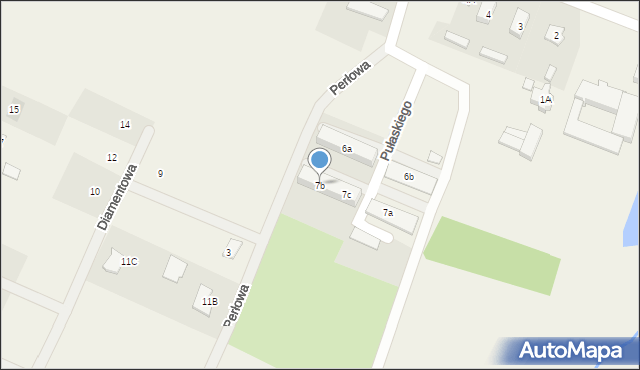 Strzałkowo, Pułaskiego, 7b, mapa Strzałkowo