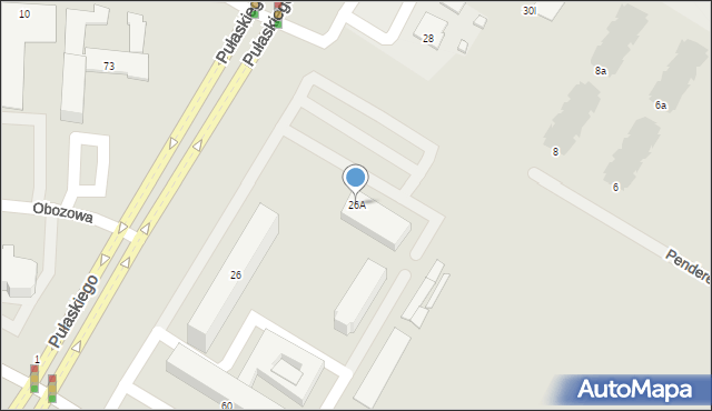 Suwałki, Pułaskiego Kazimierza, gen., 26A, mapa Suwałk