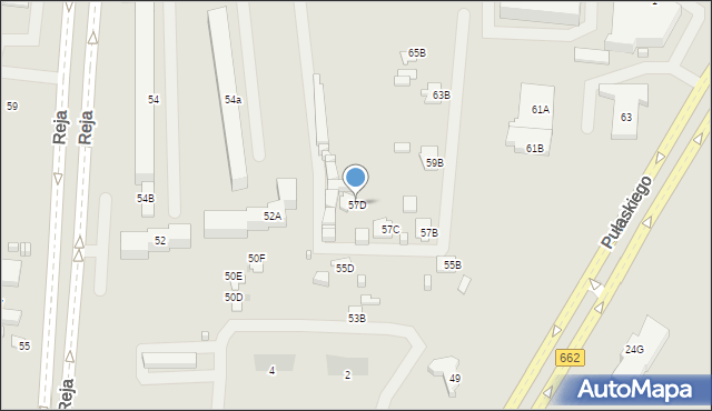 Suwałki, Pułaskiego Kazimierza, gen., 57D, mapa Suwałk