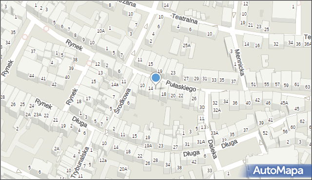 Świdnica, Pułaskiego Kazimierza, gen., 16, mapa Świdnicy