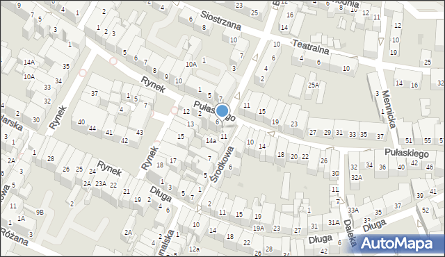 Świdnica, Pułaskiego Kazimierza, gen., 8, mapa Świdnicy