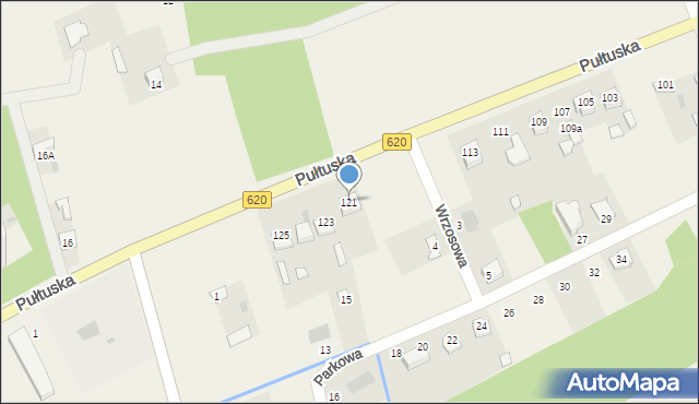 Świercze, Pułtuska, 121, mapa Świercze