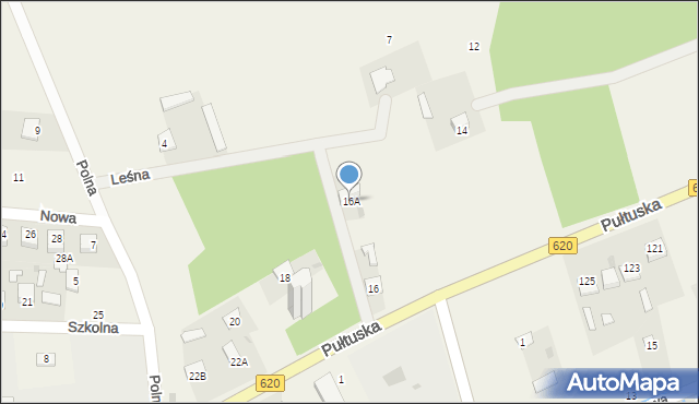 Świercze, Pułtuska, 16A, mapa Świercze