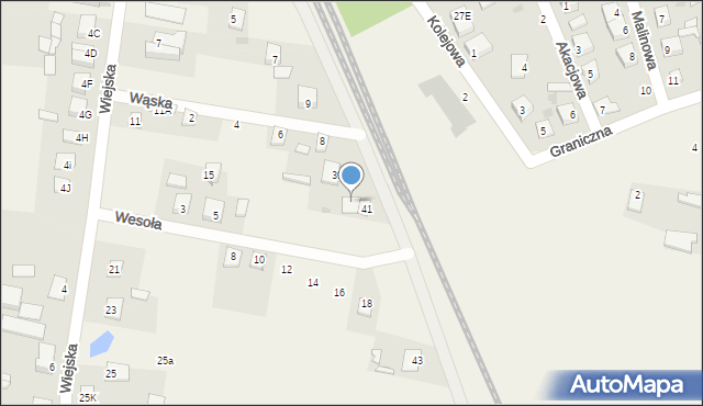 Świercze, Pułtuska, 41a, mapa Świercze