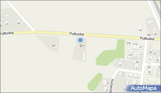 Świercze, Pułtuska, 49, mapa Świercze