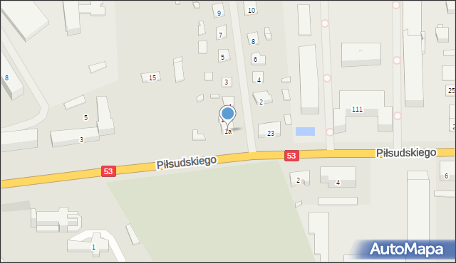 Szczytno, Pułaskiego Kazimierza, gen., 1a, mapa Szczytno