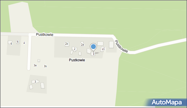 Tanina, Pustkowie, 1, mapa Tanina