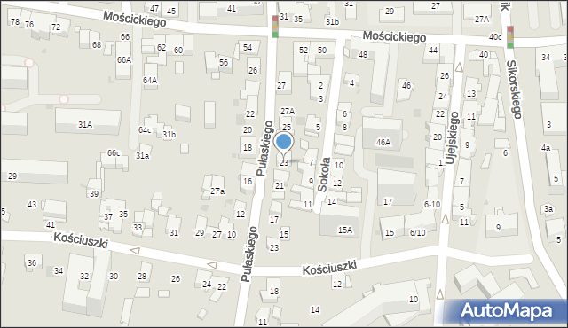 Tarnów, Pułaskiego Kazimierza, gen., 23, mapa Tarnów