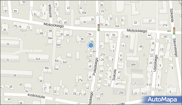 Tarnów, Pułaskiego Kazimierza, gen., 24, mapa Tarnów