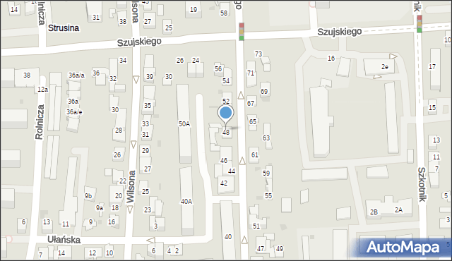 Tarnów, Pułaskiego Kazimierza, gen., 48, mapa Tarnów
