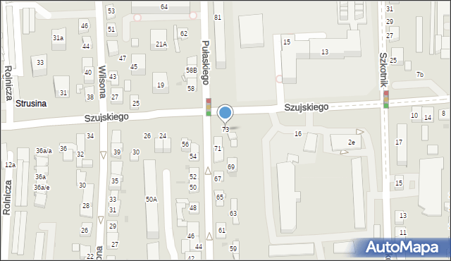 Tarnów, Pułaskiego Kazimierza, gen., 73, mapa Tarnów