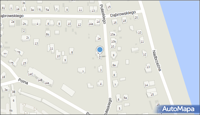 Tczew, Pułaskiego, 2, mapa Tczew