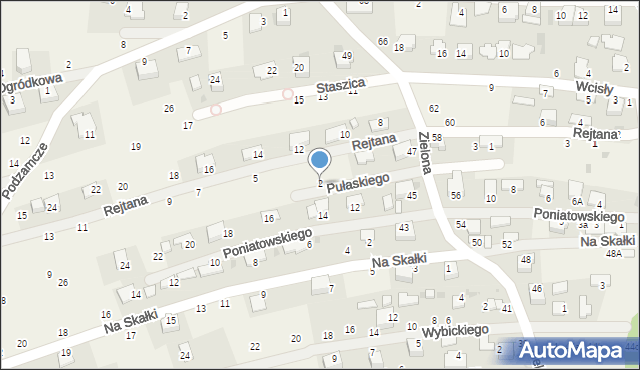 Tenczynek, Pułaskiego Kazimierza, gen., 2, mapa Tenczynek