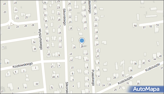 Terespol, Pułaskiego Kazimierza, gen., 15, mapa Terespol