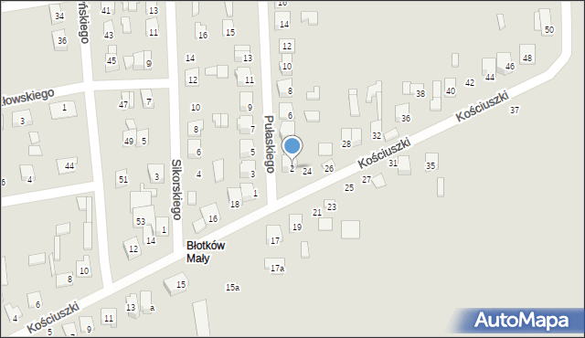 Terespol, Pułaskiego Kazimierza, gen., 2, mapa Terespol