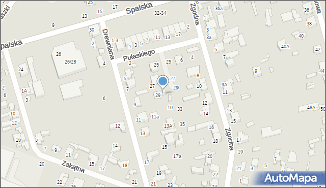 Tomaszów Mazowiecki, Pułaskiego Kazimierza, gen., 8, mapa Tomaszów Mazowiecki