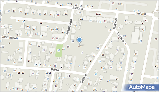 Tomaszów Mazowiecki, Pusta, 4A, mapa Tomaszów Mazowiecki