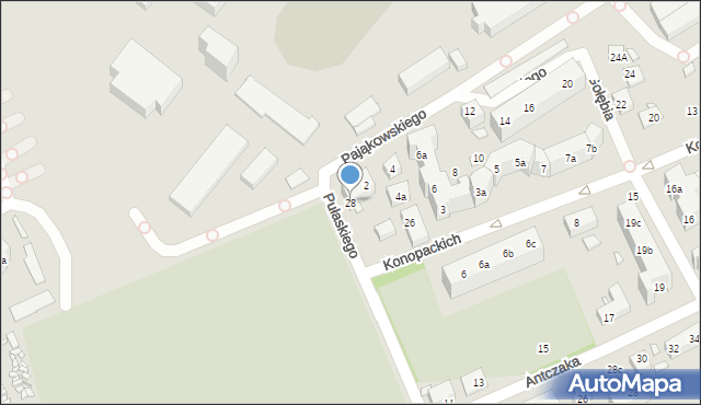 Toruń, Pułaskiego Kazimierza, gen., 28, mapa Torunia