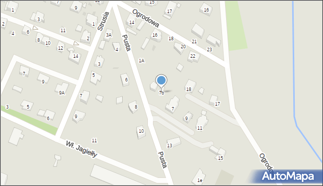 Trzebiatów, Pusta, 7b, mapa Trzebiatów