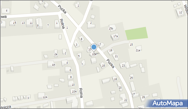 Tupadły, Pucka, 12a, mapa Tupadły