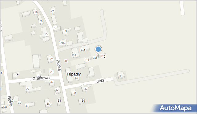 Tupadły, Pucka, 31f, mapa Tupadły