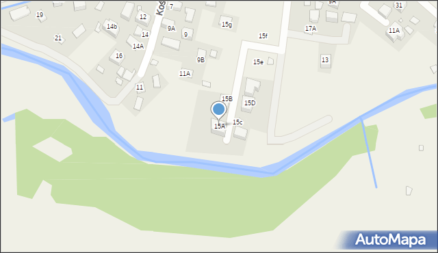 Tylicz, Pułaskiego Kazimierza, gen., 15A, mapa Tylicz