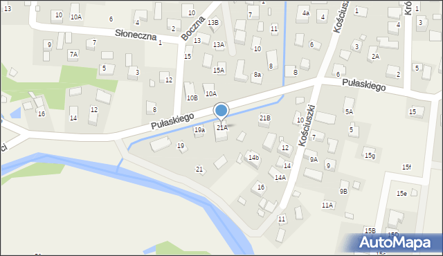Tylicz, Pułaskiego Kazimierza, gen., 21A, mapa Tylicz