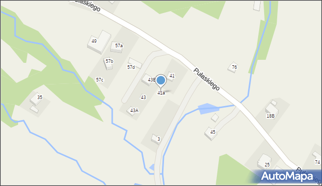 Tylicz, Pułaskiego Kazimierza, gen., 41a, mapa Tylicz