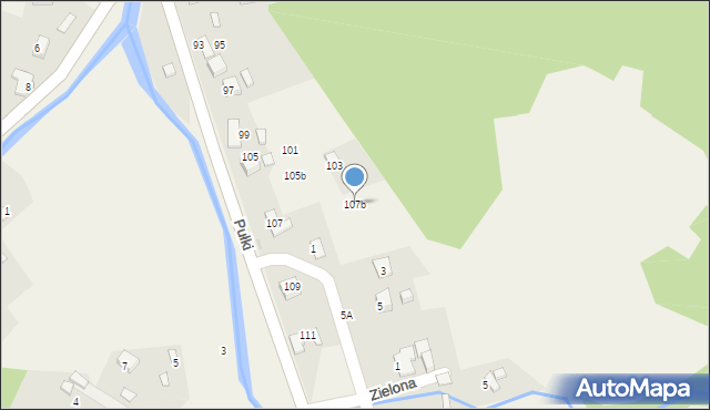 Ujsoły, Pułki Józefa, dziekana, 107b, mapa Ujsoły