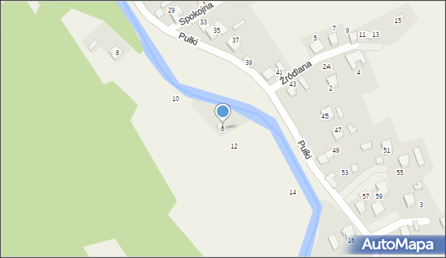 Ujsoły, Pułki Józefa, dziekana, 6, mapa Ujsoły