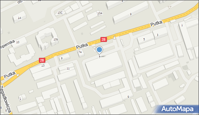 Wadowice, Putka Józefa, dr., 7, mapa Wadowice