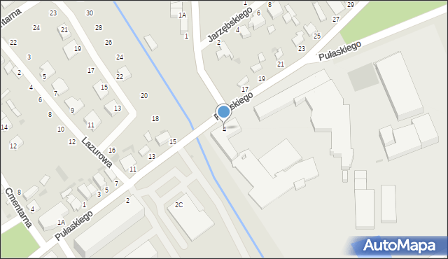 Warka, Pułaskiego Kazimierza, gen., 4, mapa Warka