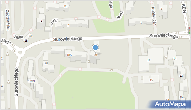 Warszawa, Puszczyka, 18, mapa Warszawy